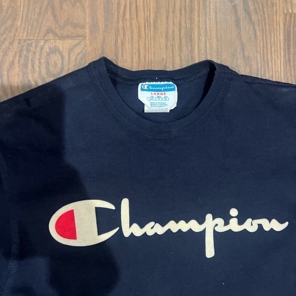 Men’s Champion Shirt blue size large L activewear G - Picture 4 of 4